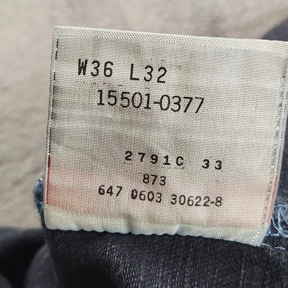 Levis 501 Jeans Mens 36x32 Blue Button Fly  Straight Made In Mexico VTG